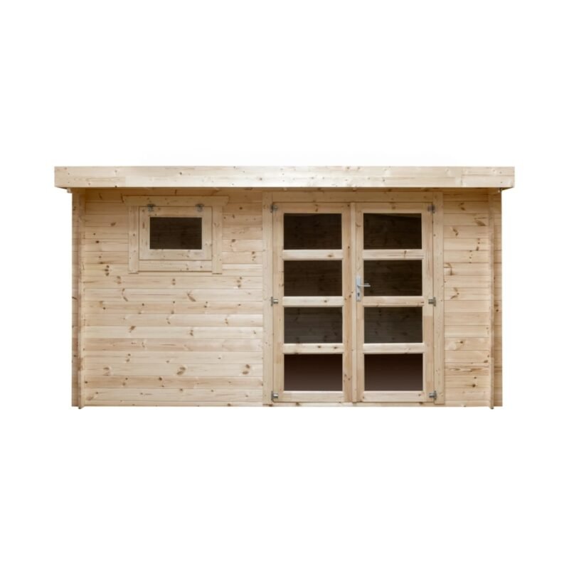 Abri de jardin en bois moderne TERY - 13m² - Prix d'usine - DESTOCKAGE – Image 2