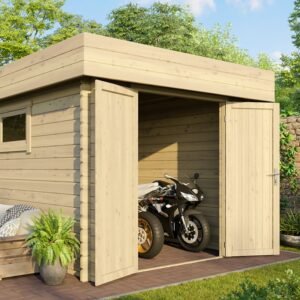 Abri moto en bois RIVERA - 12m²