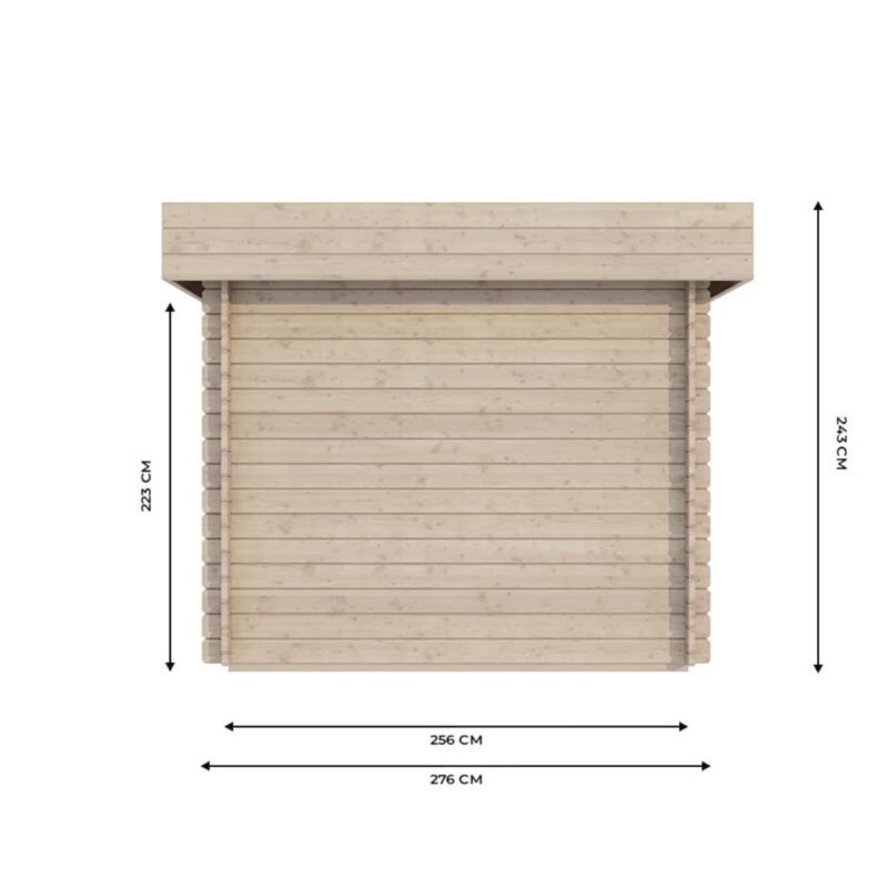 Abri moto en bois RIVERA - 12m² – Image 3