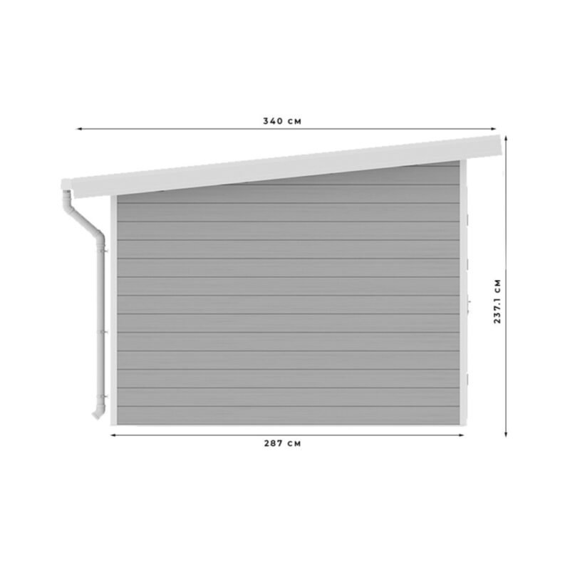 Abri de jardin composite CECILE – 9 m² - Prix d'usine - DESTOCKAGE – Image 3