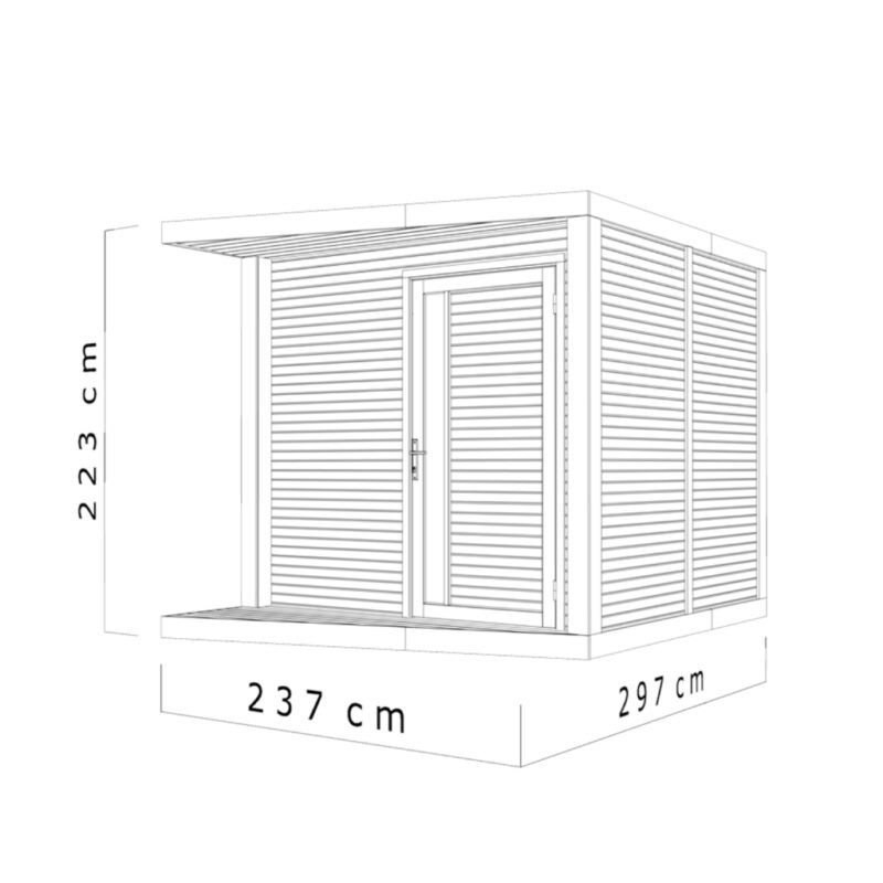 Abri de jardin LUXURA - 7,1 m² - Prix d'usine - DESTOCKAGE – Image 2