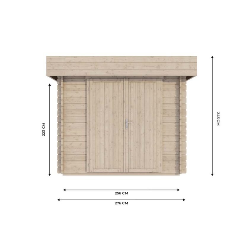 Abri moto en bois RIVERA - 12m² – Image 2
